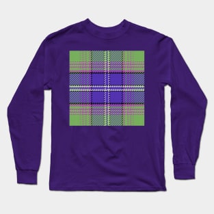 Green pattern Scottish tartan Long Sleeve T-Shirt